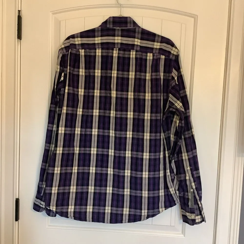 J. Crew Washed Tartan Plaid‎ Button Down 💜😎